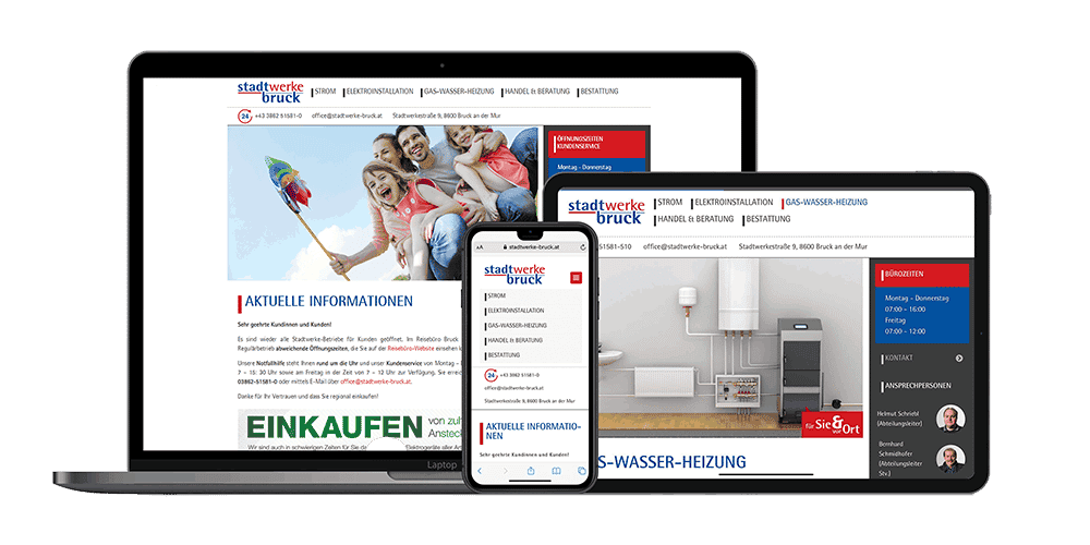 Referenzen Stadtwerke Bruck/Mur by meat IT Services