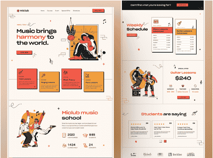 Webdesign Trends: Visible Borders