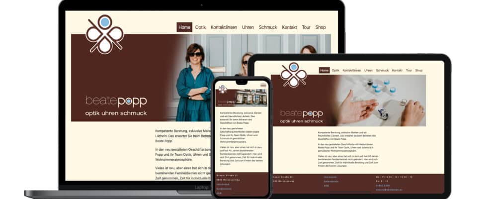 Webdesign und Webentwicklung Beate Popp - Responsive Design