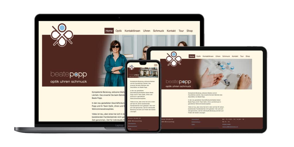 Webdesign und Webentwicklung Beate Popp - Responsive Design